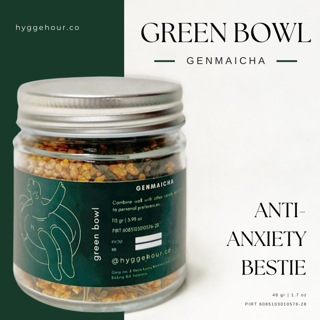 

Hygge Hour / Green Bowl -Genmaicha / Dried Flower Tea / Teh Bunga Kering