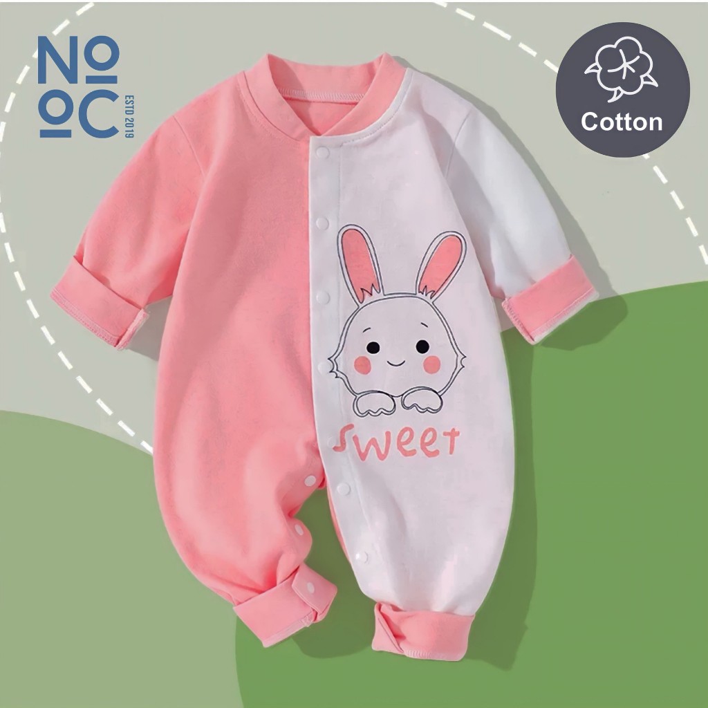 RB 6.6 Sleepsuit Bayi Halfmoon Baju Tidur Bayi Laki-laki Perempuan