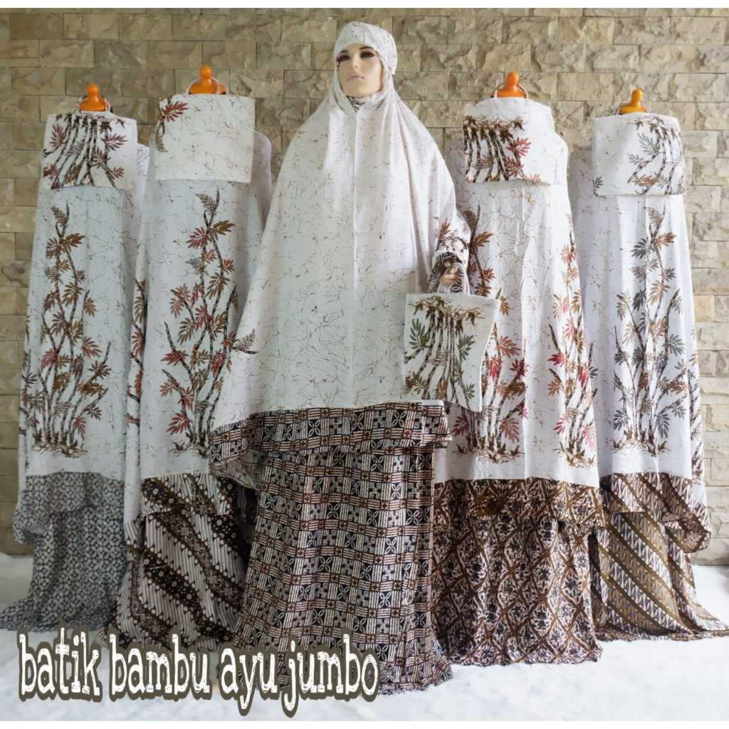 Mukena Dewasa Jumbo Mukena Bali Jumbo Motif Batik Mukena Rayon Dewasa Jumbo Motif Batik Jumbo