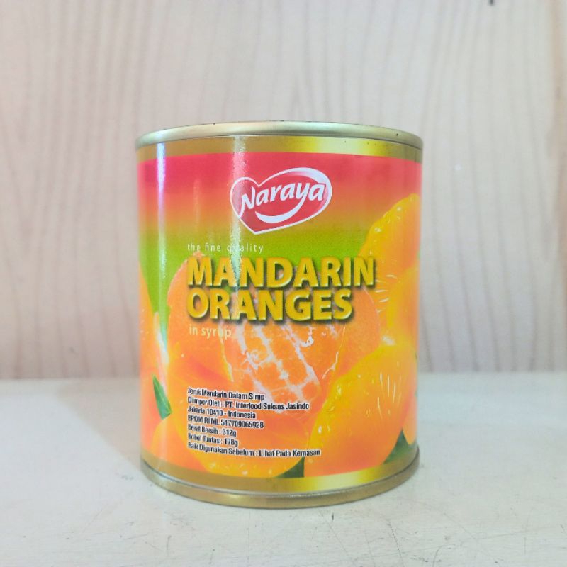 

Jeruk Mandarin Dalam Sirup / Mandarin Oranges In Syrup merek Naraya