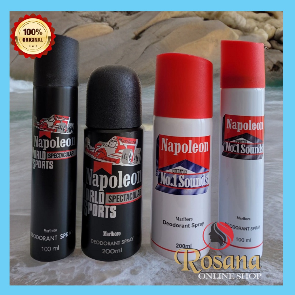 NEWBE- Napoleon Parfum Spectacular Black & Parfum Napoleon Sound White Deodorant Spray