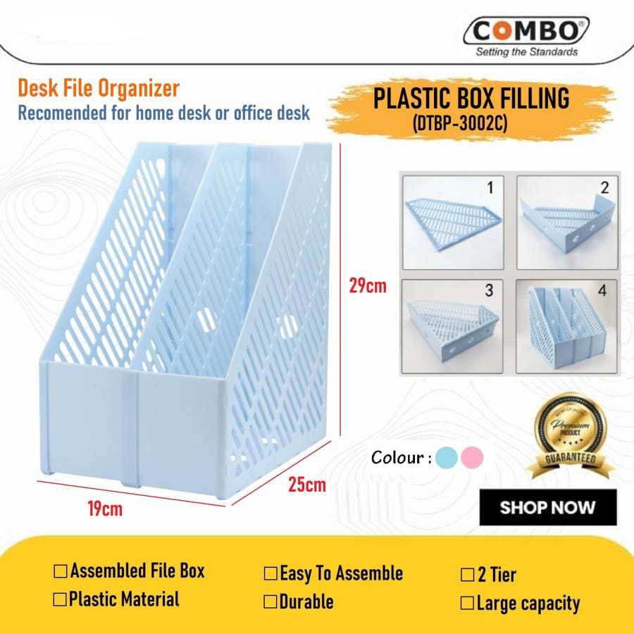 

Plastic Box Filling 2 Tier / Box File Plastik / Dokumen Box Rakit 3002