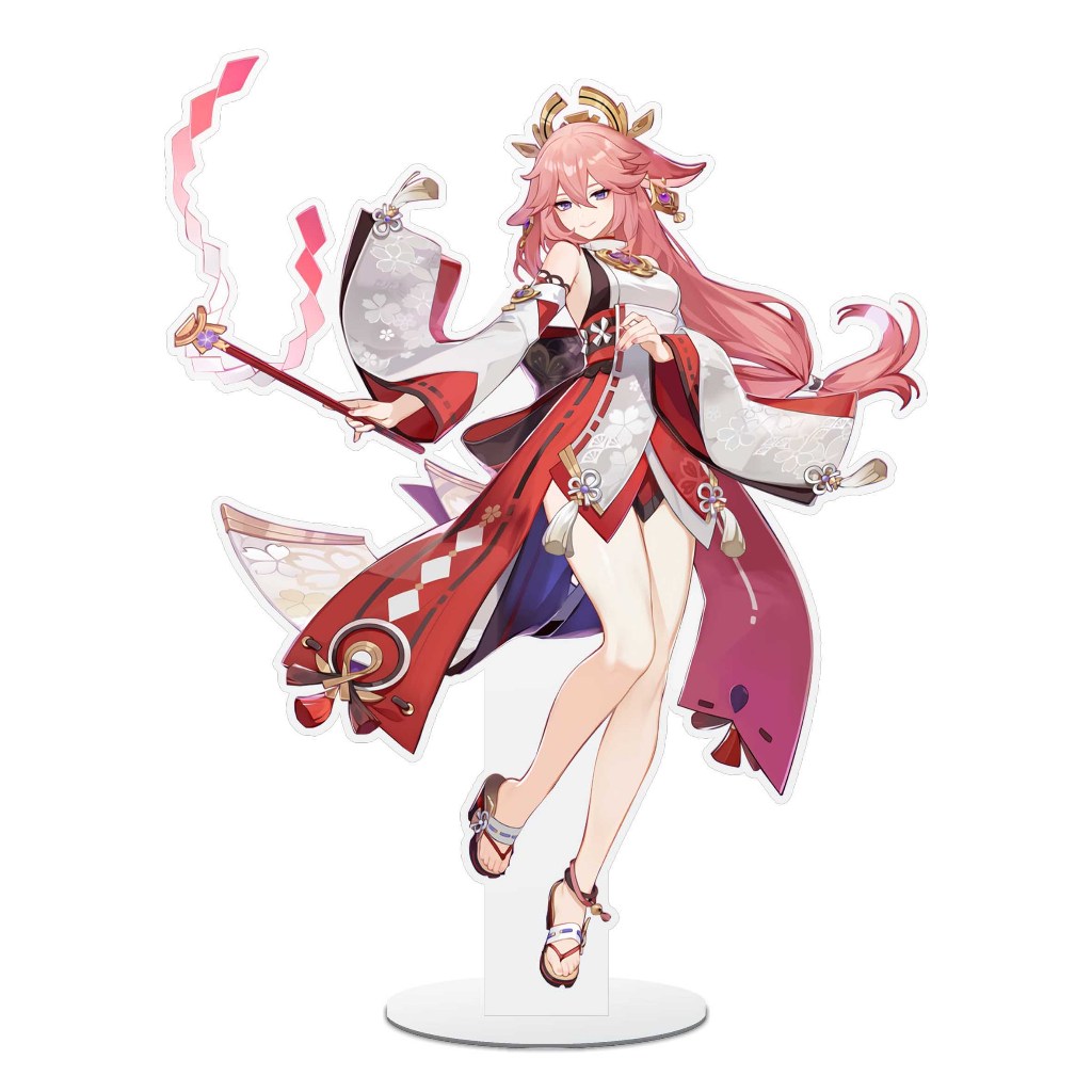 Stand akrilik figure YAE MIKO standee 20cm-GENSHIN IMPACTmaterial Akrilik