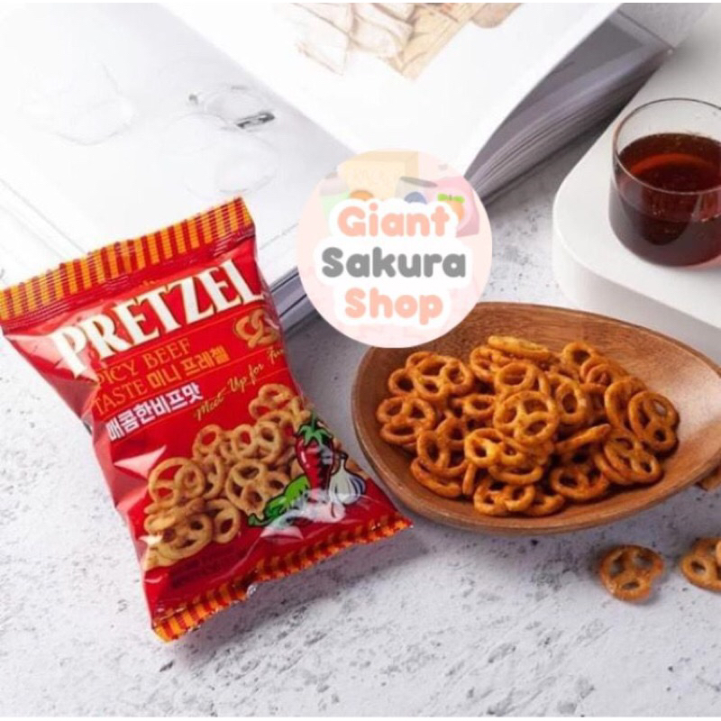 

Samjin Pretzel Spicy Beef Taste / biskuit korea / cemilan impor