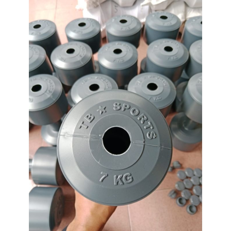 Barbel dummbel kosongan 7kg / barbel kosongan tanpa isi 7kg