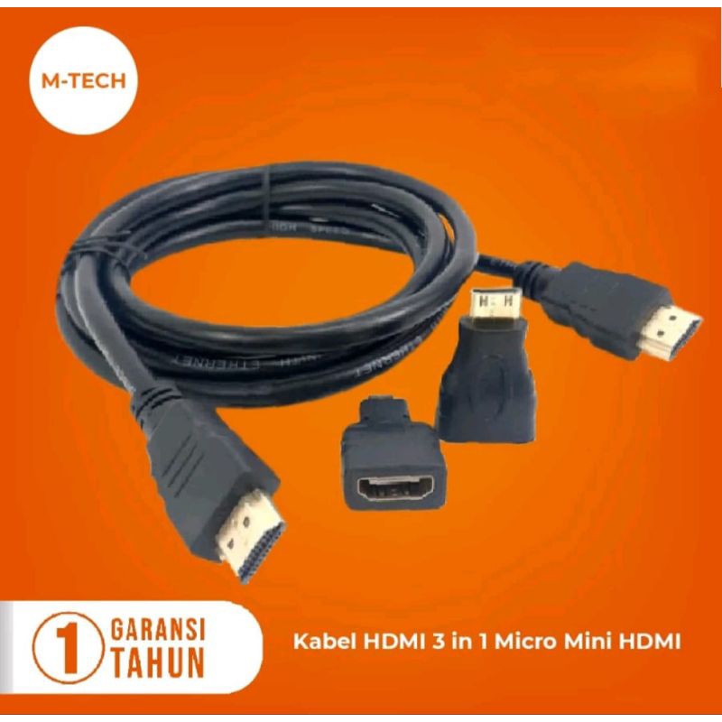 KabeL HDMI 3in1 micro Mini HDMI M-Tech