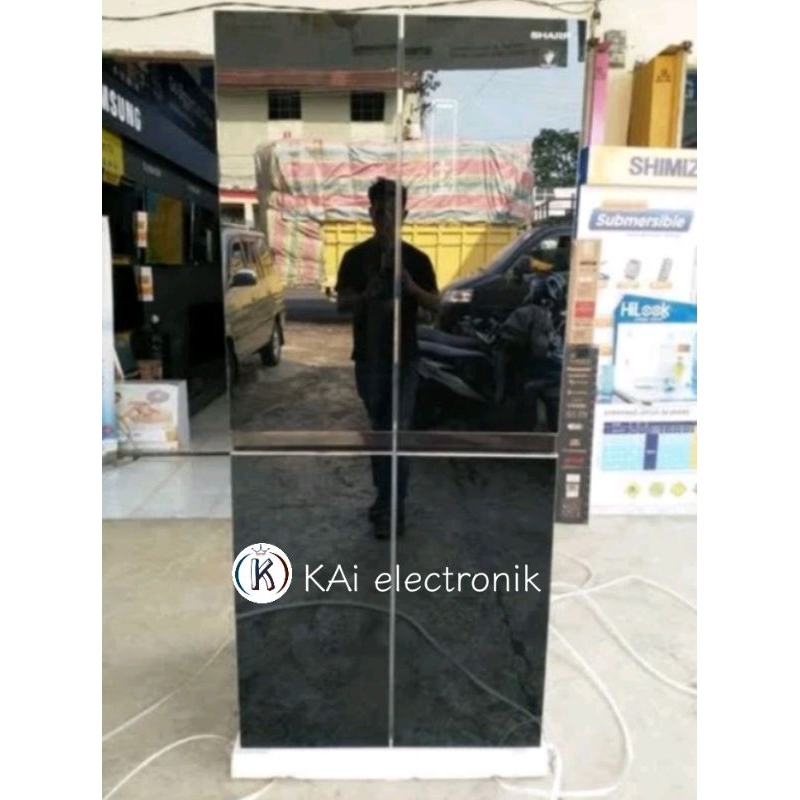 kulkas sharp SJ-IF51PG-BK 4 pintu inverter