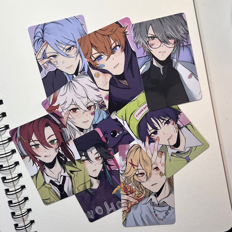 [READY - last stock] fanart photocard genshin impact & bluelock by 6baji