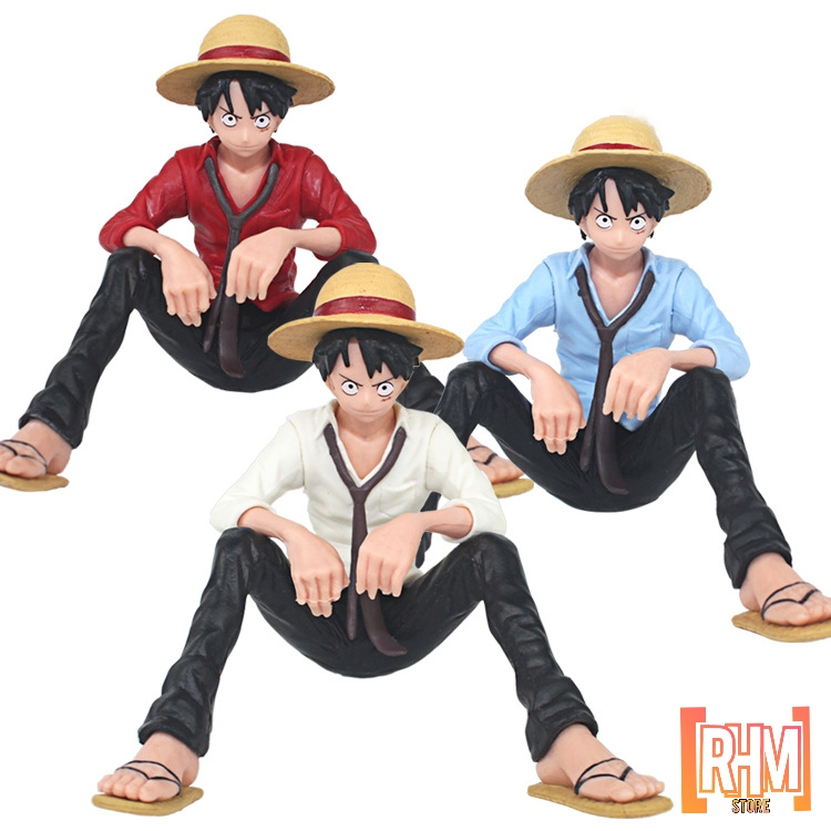 action figure one piece luffy duduk