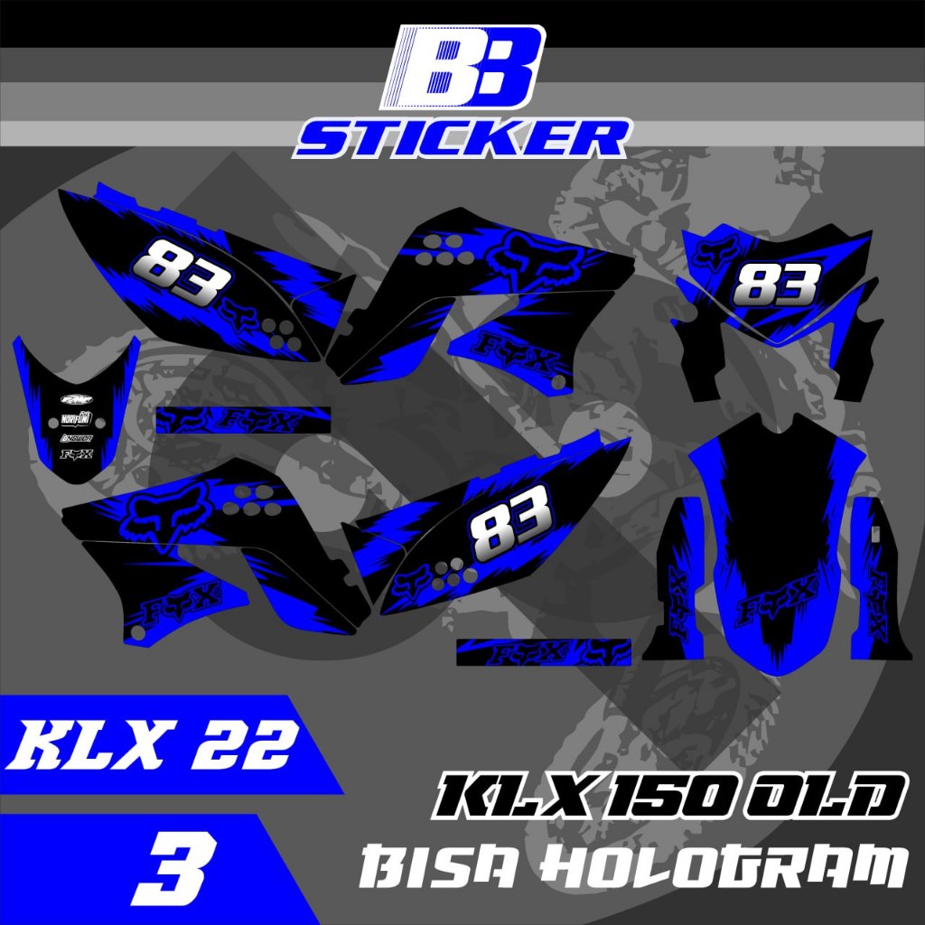 Striping KLX Lama Stiker KLX Lama KLX 150 SPAKBOR BELAKANG PENDEK  Klx 22