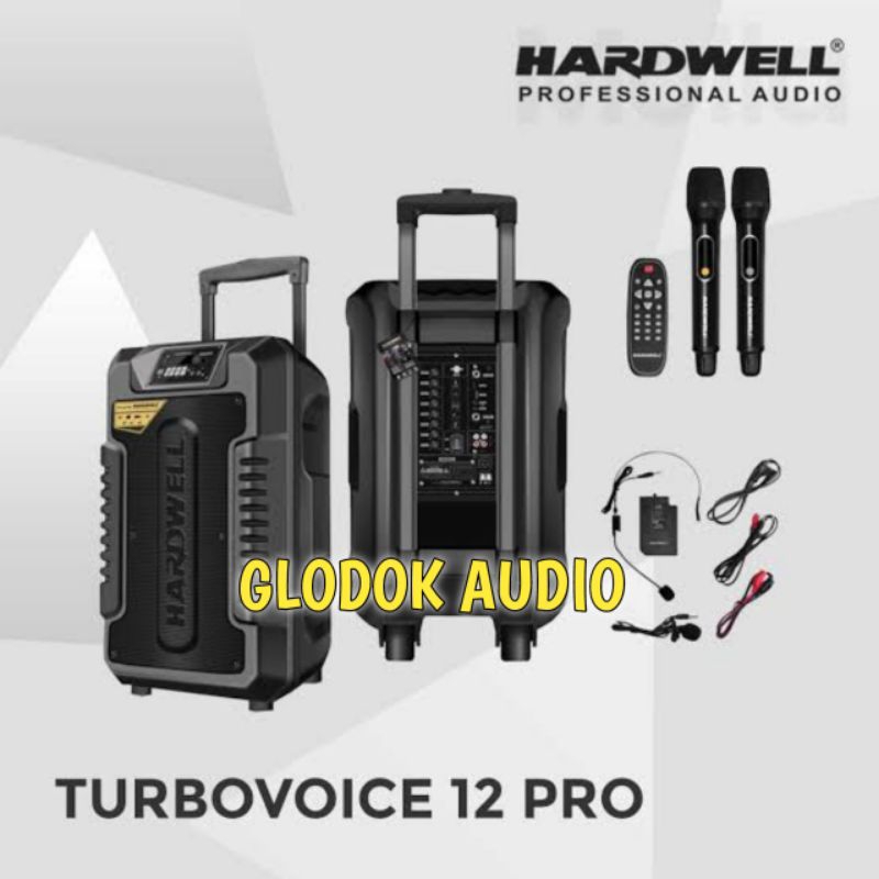 Speaker Portabel Hardwell Turbovoice 12 Pro Original Speaker 12inch Garansi resmi
