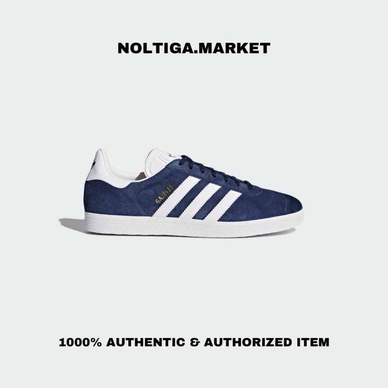 Adidas Gazelle Collegiate Navy White Original Resmi