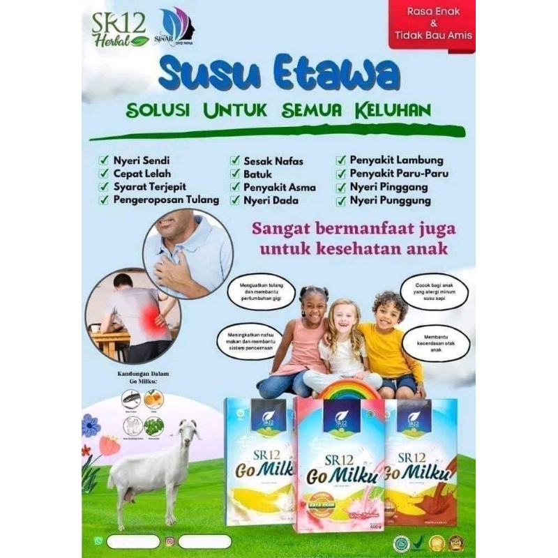 

BEST SELLER SUSU GOMILKU SR12 /SUSU UNTUK KESEHATAN /SEHAT BERGIZI/HERBAL/BPOM
