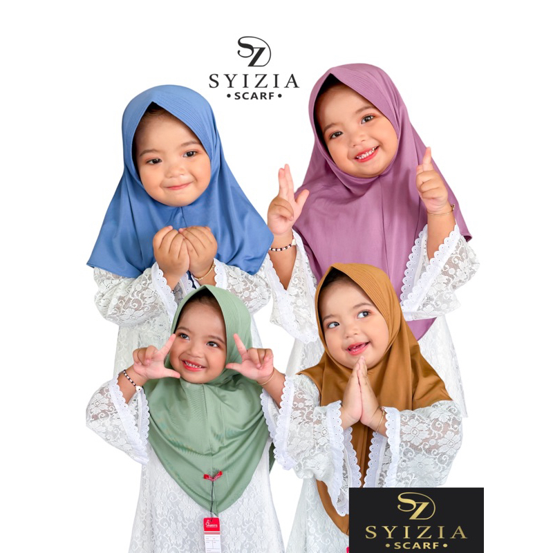 [SYIZIA] Bergo instan anak - Jilbab instan anak jersey premium - kerudung instan anak - kerudung ana