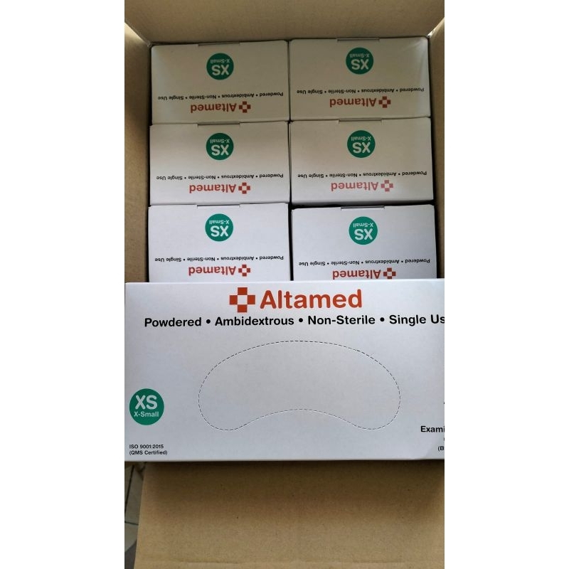 sarung tangan latex powder altamed/handscoon altamed