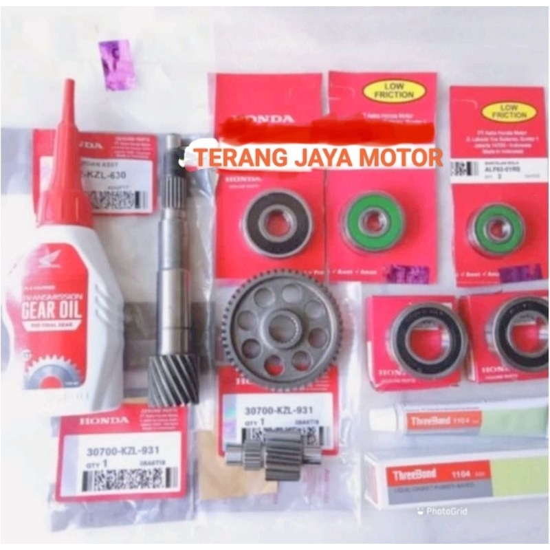 GIGI RASIO GIGI RASIO AS PULLY AS RODA PAKET BEARING LAHER RASIO+OLI GARDAN TREEBON BEATF1 VARIO 110
