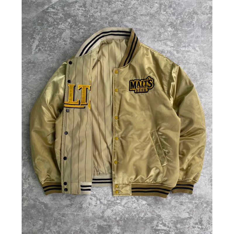 jaket varsity MALTS BEER Reversible