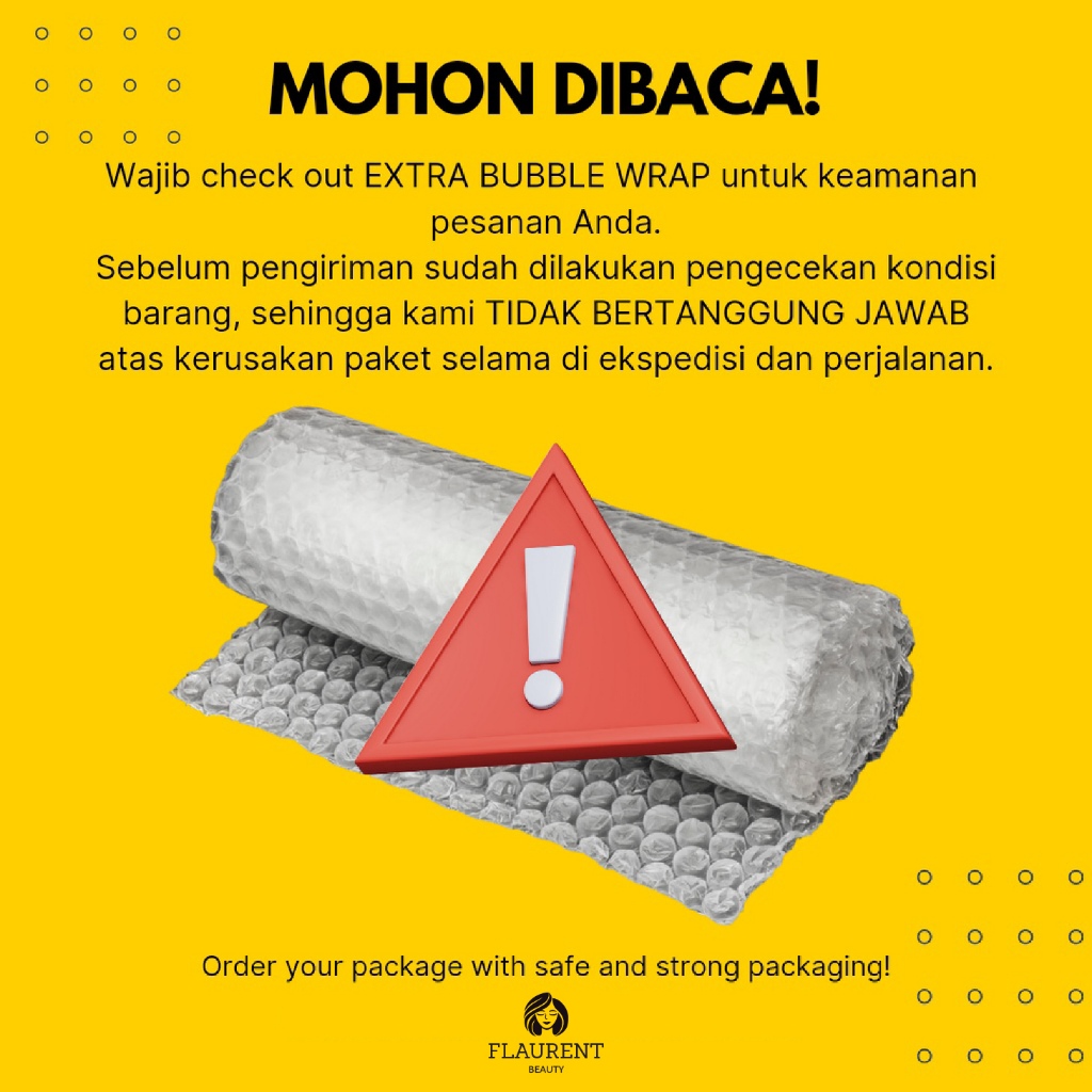 

ADD ON EXTRA BUBBLE WRAP - Safe Package Delivery - NO WORRY