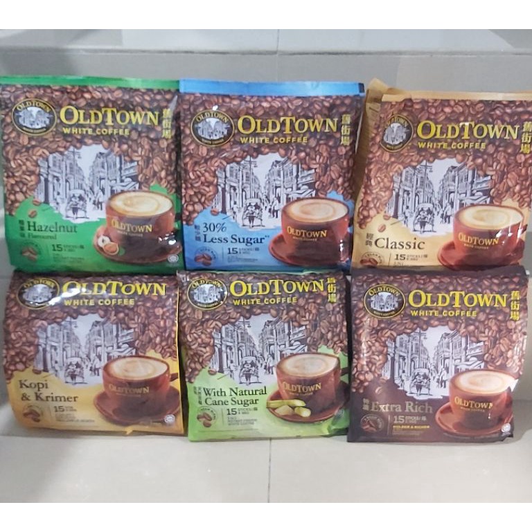 

Readystock CCU9 OLD TOWN white coffee Hazelnut Classic Less sugar extra rich coffee creamer W57 Harga Murah