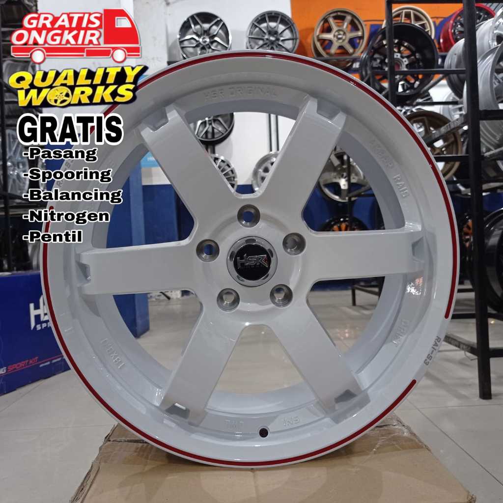 Hsr Wheel Rai-S3 Ring 18 Velg Modifikasi Mobil Serena, Innova, Brv, Hrv, Luxio