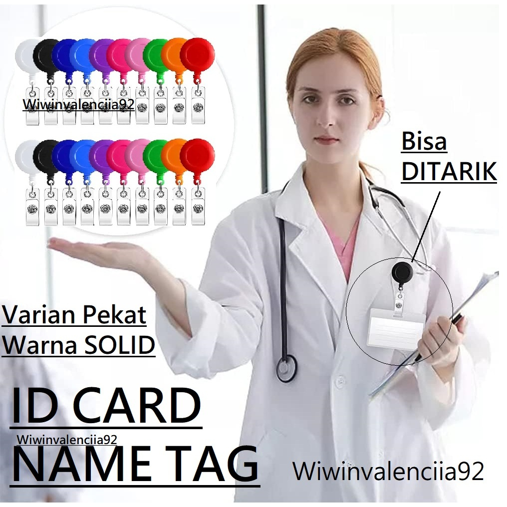 

2024 !! YOYO TARIK NAME TAG / ID CARD / GANTUGAN HOLDER Solid Kartu Warna Transparan Dan Warna Pekat Nem Teg Transparent Transparant Standart Combo Hang Kartu Acces Apart Apartemen Parkiran Mobil Langanan Akses Masuk Kerja Tanda Pengenal KTP Jepit ULUR OK