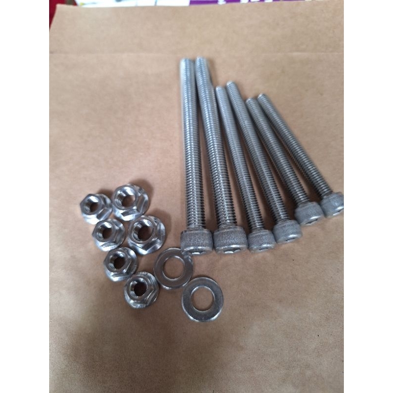 BAUT PANGKOAN MESIN MOTOR HONDA GL / GL 100 HONDA BAUT 1 SET STAINLESS