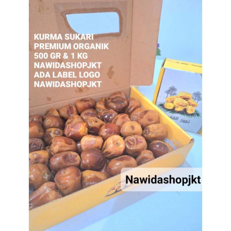 

Kurma Sukari 1Kg Al Qossim Qaseem Premium packing dus distributor jakarta shopee