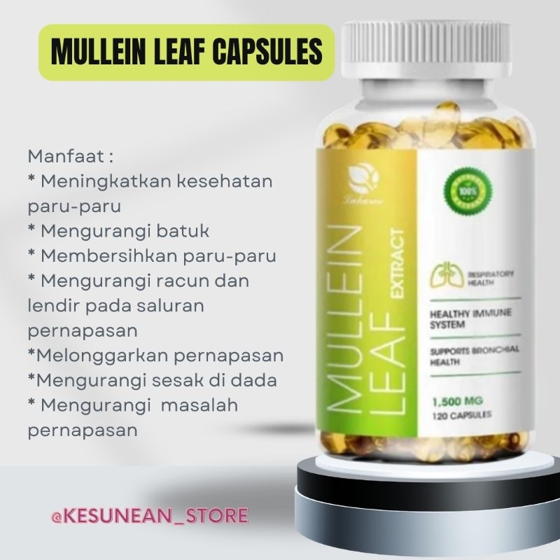 LUKAREE MULLEIN LEAF CAPSULES 1500MG ORIGINAL - 120