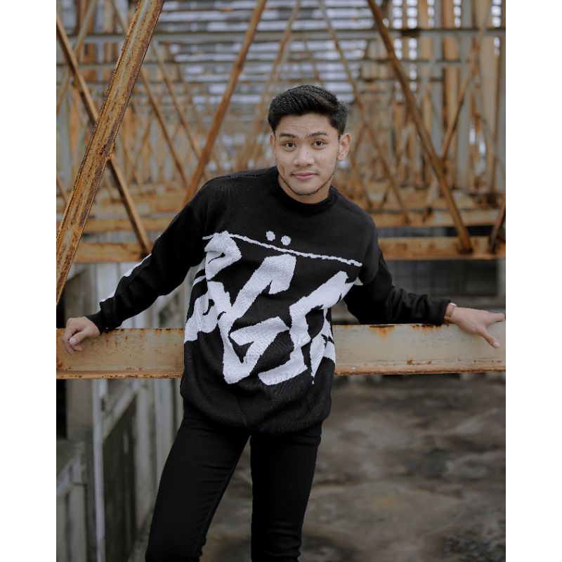 Sweater Rajut BGSR MMXVI Crewneck Outwear Pria Premium