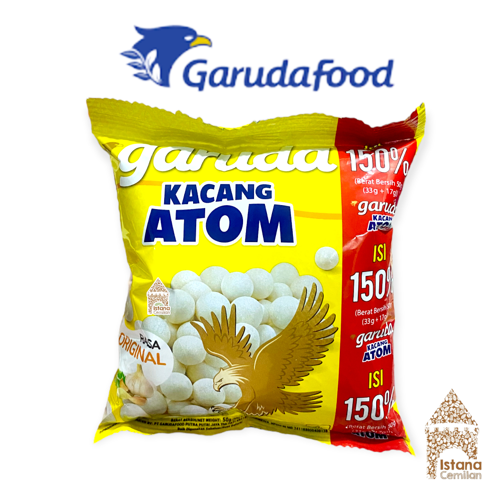 

Garuda Kacang Atom Sukro 33 Gram + 17 Gram = 50 Gram