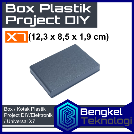 Box Project Elektronik Kotak Plastik Hitam DIY X7