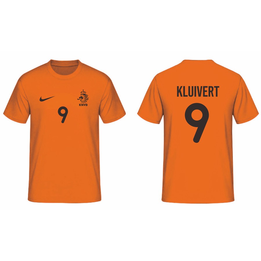 T-SHIRT KAOS BELANDA EURO 2000 PATRICK KLUIVERT