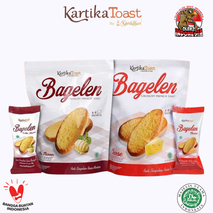 

BAGELEN KARTIKA TOAST 1 DUS 6 SACHET RASA BUTTER FLAVOUR 108 Gram