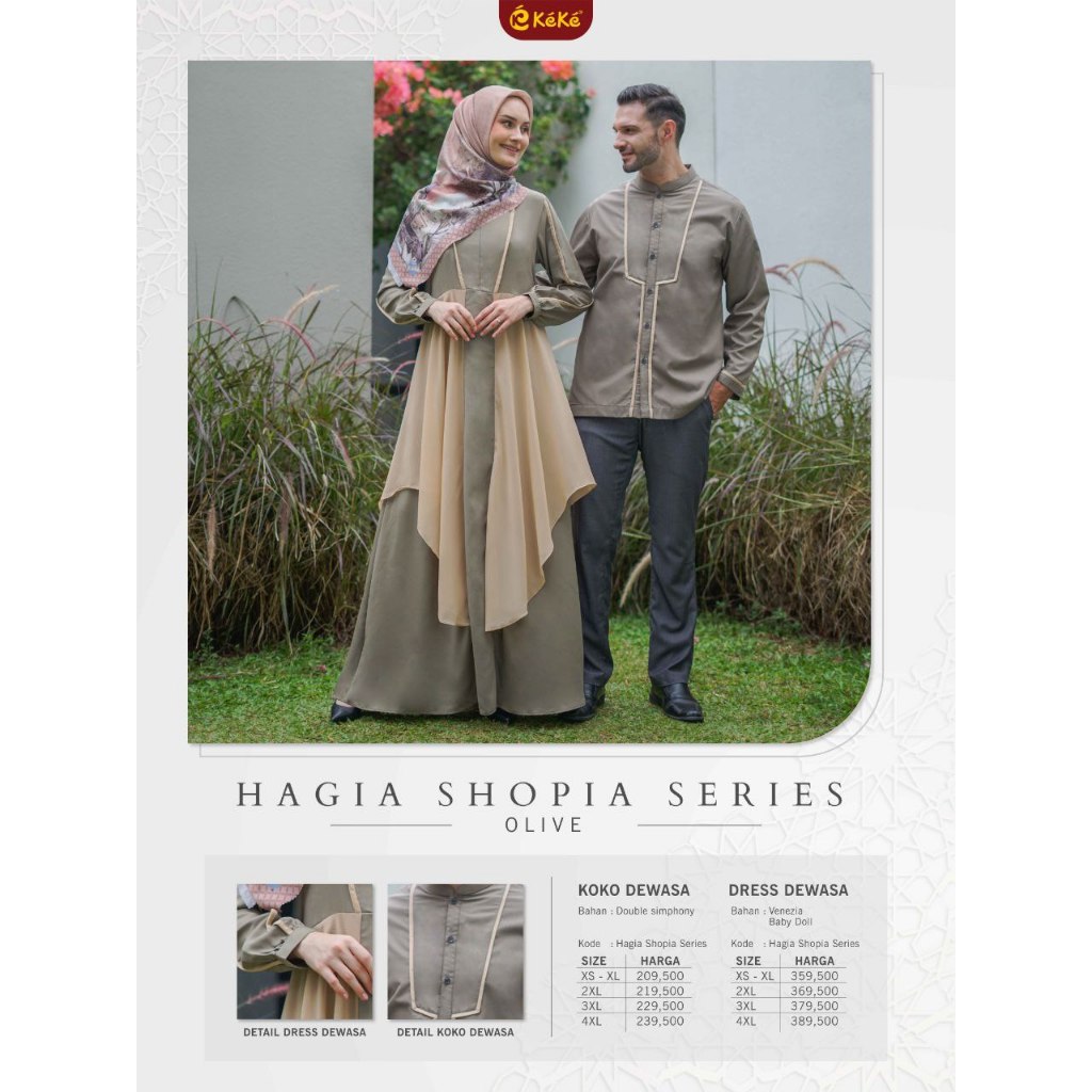 KEKE HAGIA SHOPIA GAMIS DEWASA COUPLE SALE