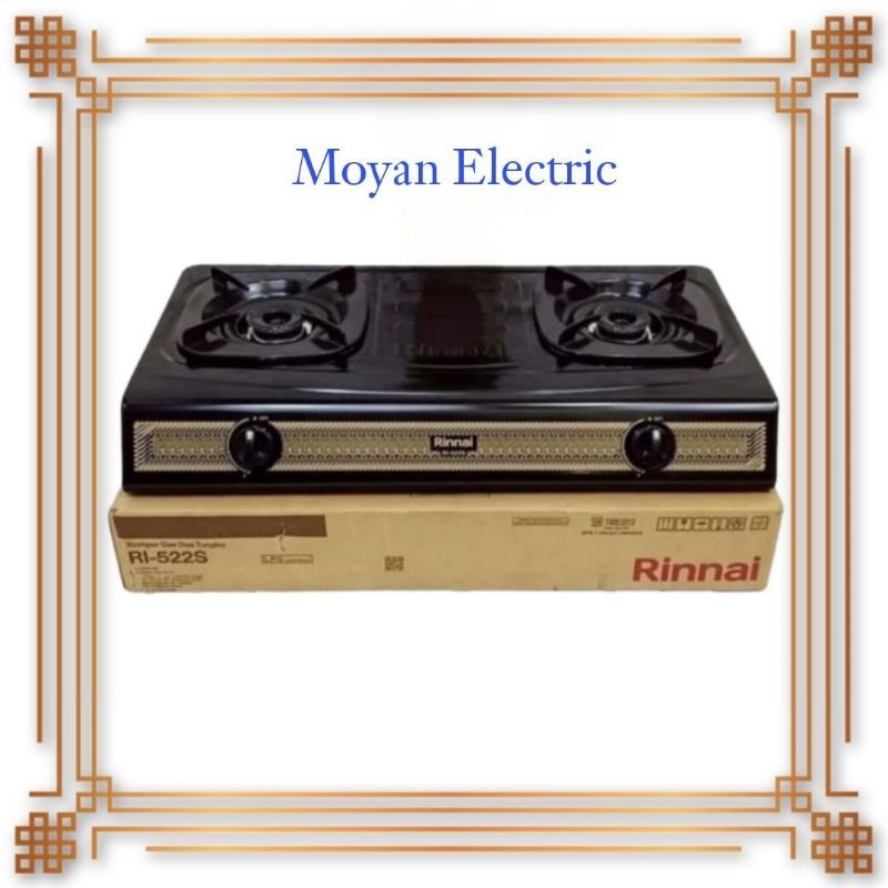 Kompor gas 2 Tungku Rinnai batik RI 522 S