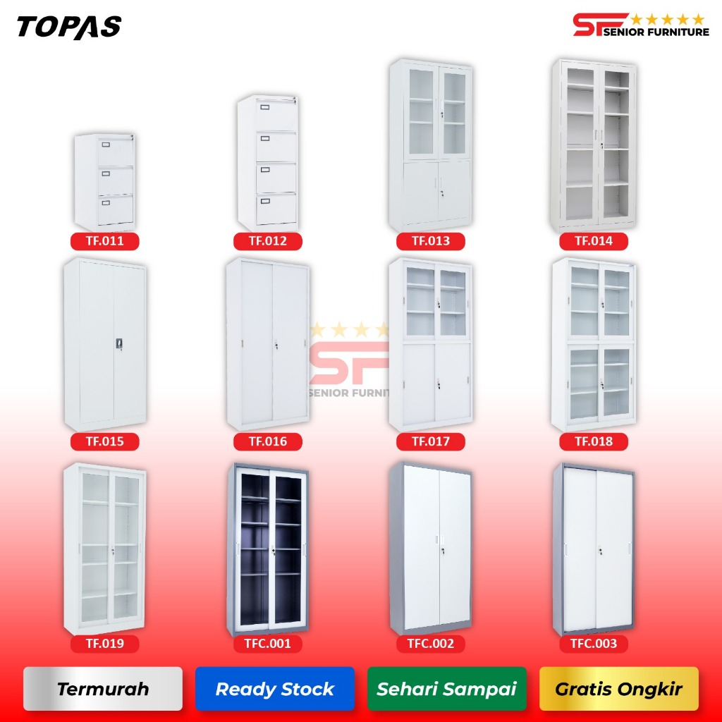 TOPAS Lemari kabinet besi kantor lemari arsip besi TERMURAH 𝐈𝐤𝐥𝐚𝐧 𝐊𝐡𝐮𝐬𝐮𝐬 𝐊𝐮𝐫𝐢𝐫 𝐓𝐨𝐤𝐨 𝐉𝐀𝐁𝐎𝐃𝐄𝐓𝐀𝐁𝐄𝐊