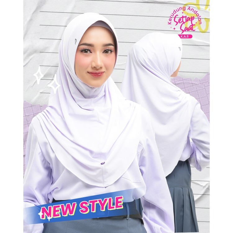 Kerudung Instan KAS ZR-V | Kerudung Instan Rabbani | Kerudung Sekolah Instan | Kerudung Sekolah | Ke