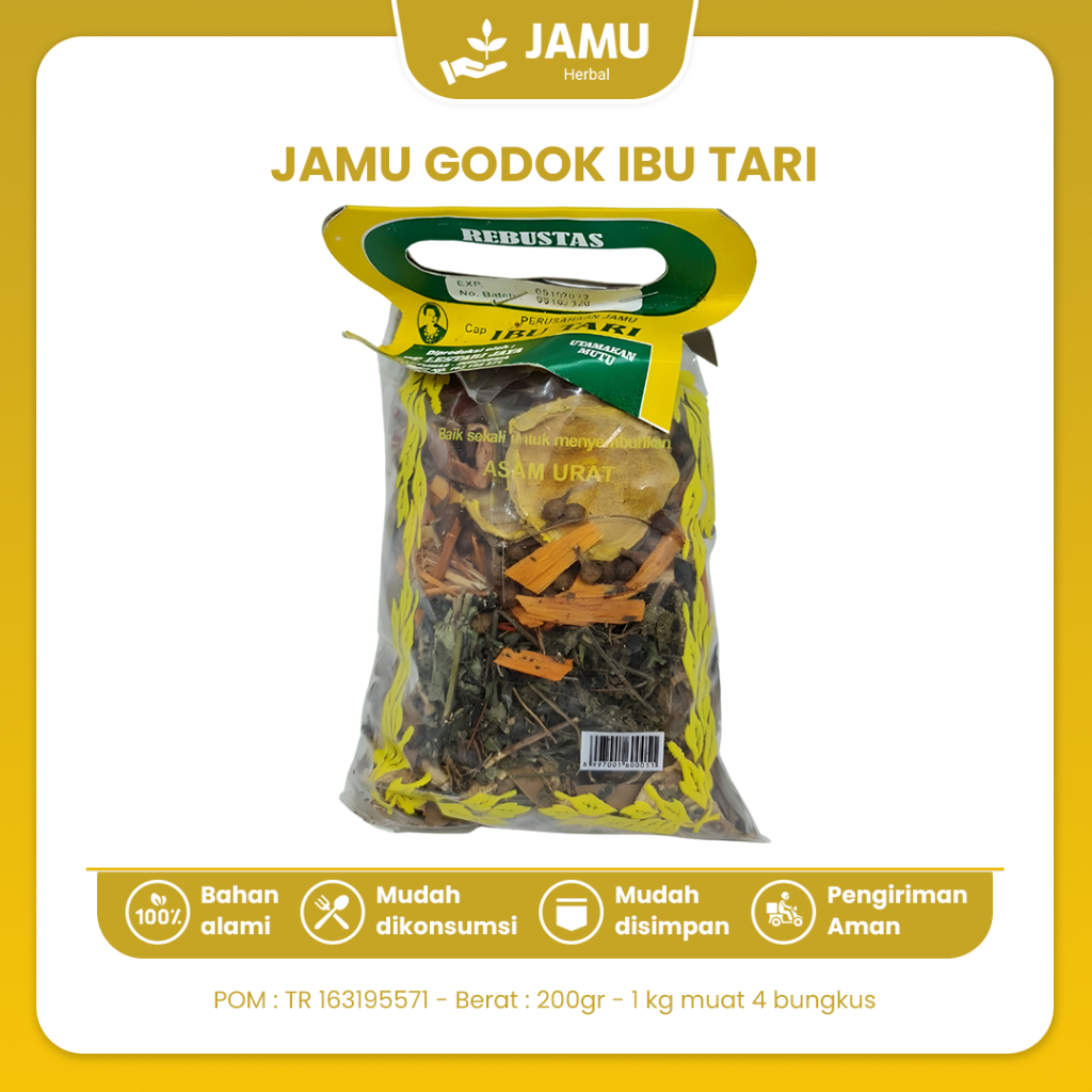 

Jamu Godok Ibu Tari Herbal Original Melancarkan Peredaran Darah Menambah Nafsu Makan Mengobati Gatal Pada Kulit