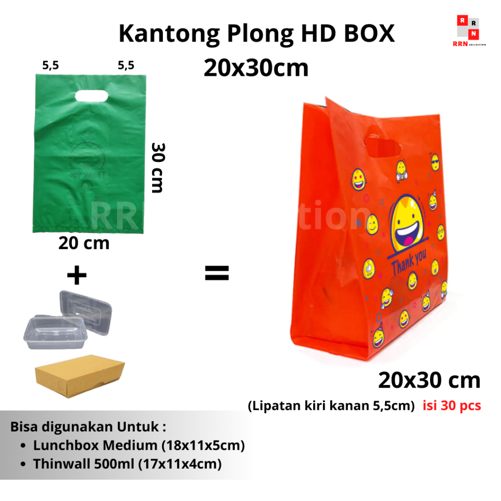 

Plastik HD BOX Nasi 20x30 cm motif smile / Plastik Dus Kue Nasi isi 30 Lembar / Plastik Take Away