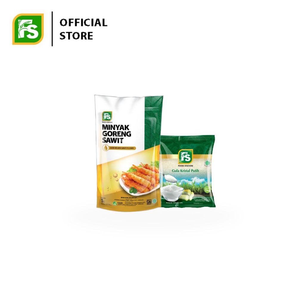 

Bundling FS Gula Pasir Hijau 1 Kg, FS Minyak Goreng Super 1 liter