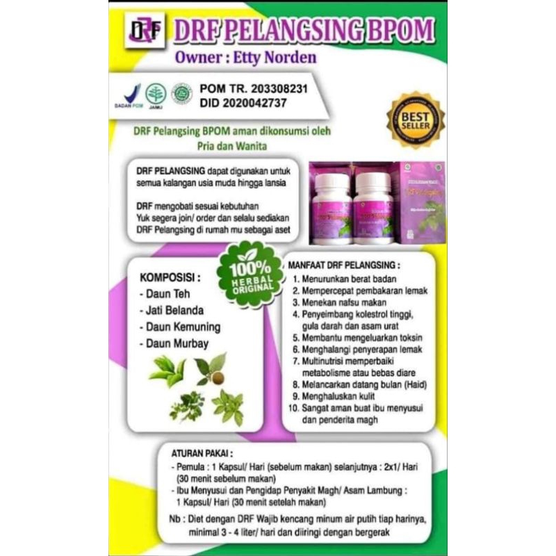 DRF pelangsing herbal