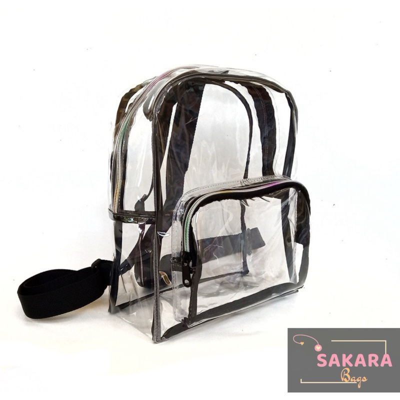 Tas Transparant KATRINA - Tas Ransel Jelly Transparan sakara