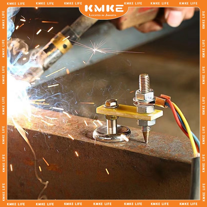 Single/Dual Head Klem Tang Las Listrik Magnet Welding Ground Clamp Welding Klem Clam Massa Magnet La