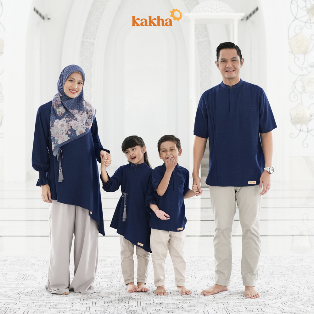 Kakha x Alyssa Soebandono - Sarimbit Keluarga Gaharu (B) / Baju couple keluarga / Sarimbit Keluarga / Baju muslim couple