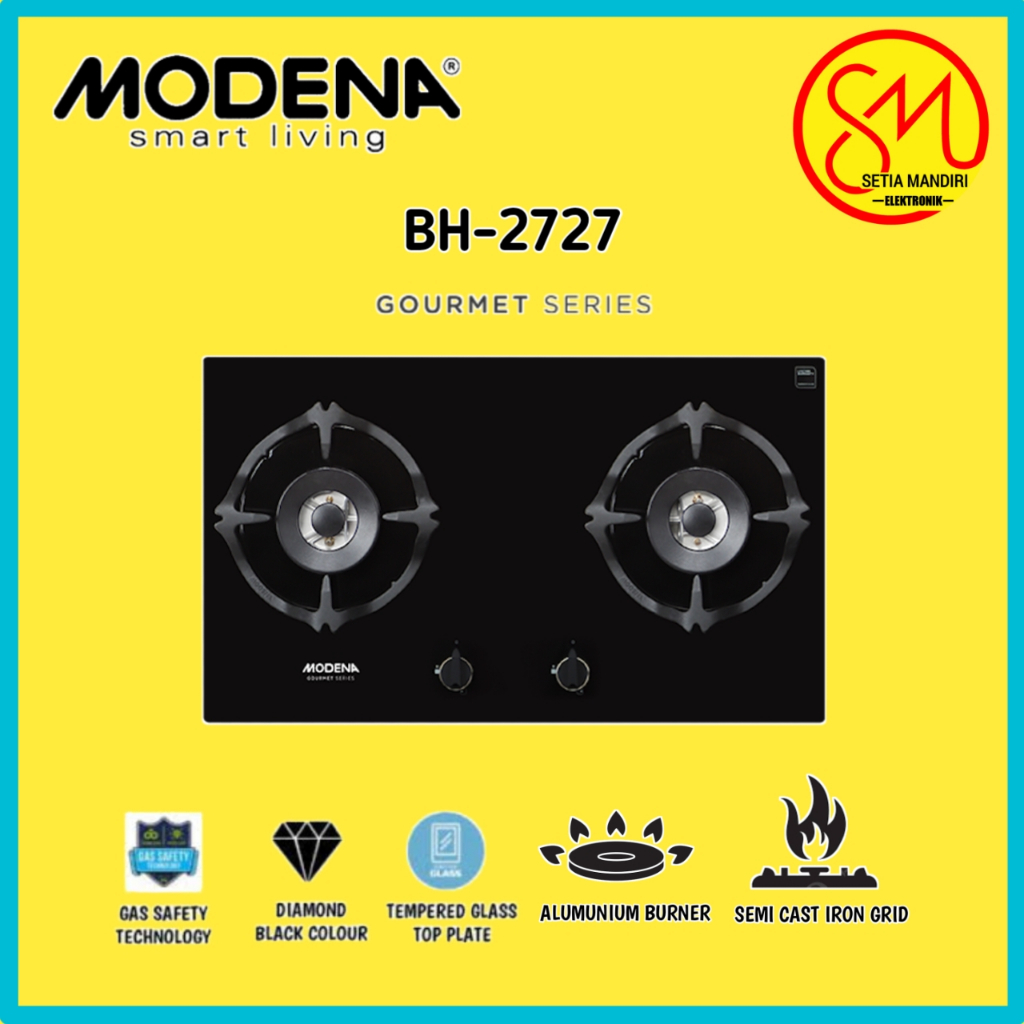 MODENA Built-in Gas Hob Kompor Gas Tanam - BH 2727