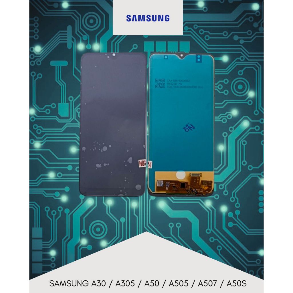 LCD FULLSET TOUCHSCREEN PLUS FREMA SAMSUNG A30 / A305 / A50 / A505 / A507 / A50S ORIGINAL HARGA TERB