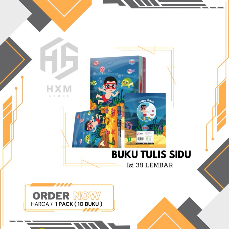 

Buku Tulis Sinar Dunia (SIDU) 38 Lembar [1 Pack]