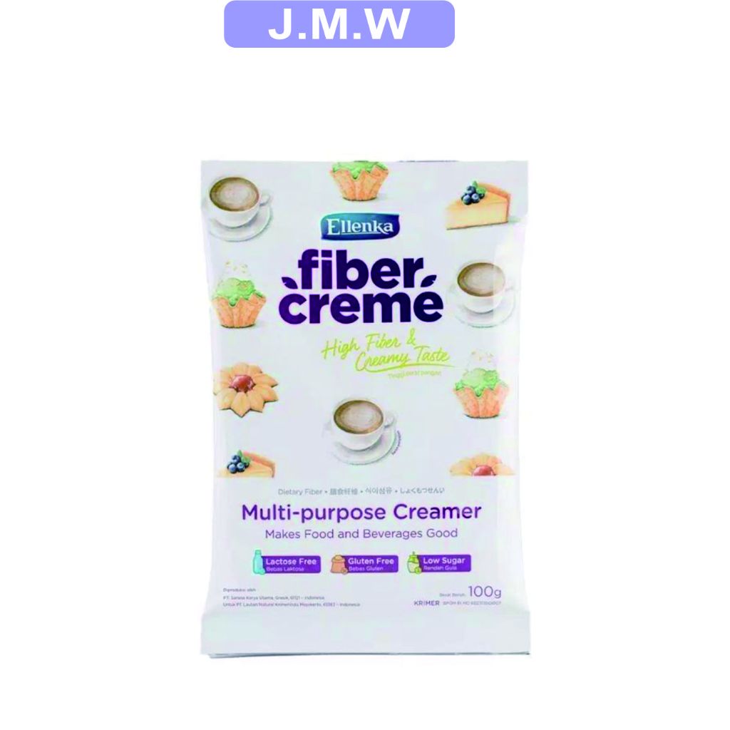 

Fiber Creme Ellenka 100 gr high fiber & creamy taste sachet
