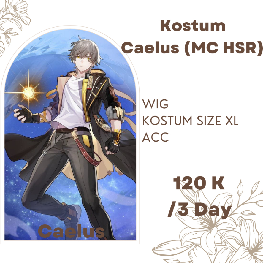 [RENTAL] Kostum Caelus Size XL