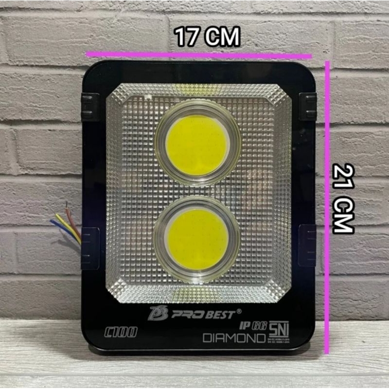 LAMPU SOROT / TEMBAK LED COB 100 WATT PROBEST SNI TOP QUALITY
